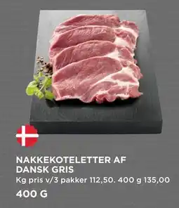 MENY NAKKEKOTELETTER AF DANSK GRIS, DKK 135 tilbud