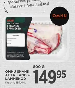 MENY OMHU SKANK AF FRILANDSLAMMEKØD, DKK 149.95 tilbud