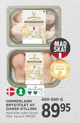 MENY HIMMERLAND BRYSTFILET AF DANSK KYLLING, DKK 89.95 tilbud