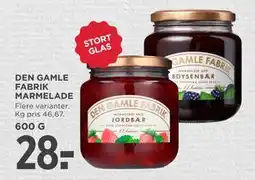MENY DEN GAMLE FABRIK MARMELADE, DKK 28 tilbud