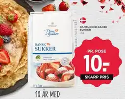 MENY DANSUKKER DANSK SUKKER, DKK 10 tilbud