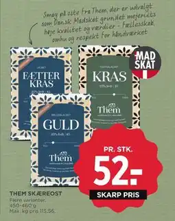 MENY THEM SKÆREOST, DKK 52 tilbud