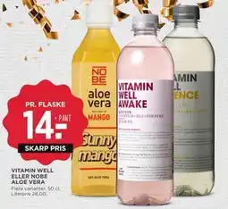 MENY VITAMIN WELL ELLER NOBE ALOE VERA, DKK 14 tilbud