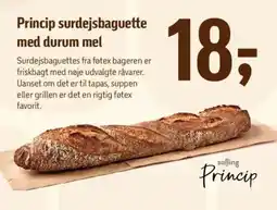 Føtex Princip surdejsbaguette med durum mel tilbud