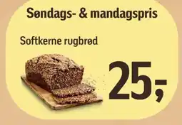 Føtex Softkerne rugbrød tilbud