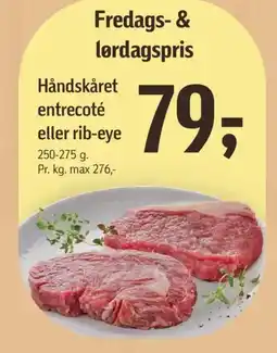Føtex Håndskåret entrecoté eller rib-eye tilbud