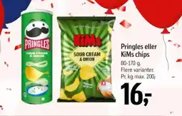 Føtex Pringles ellerv KiMs chips tilbud