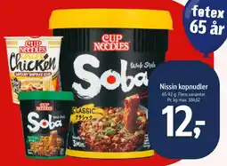Føtex Nissin kopnudler tilbud
