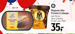 Føtex Magnum eller Premier Is isbæger tilbud