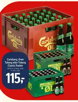 Føtex Carlsberg, Grøn Tuborg eller Tuborg Classic flasker tilbud
