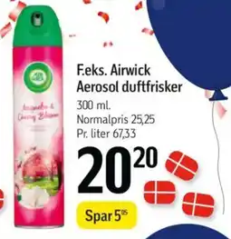 Føtex F.eks. Airwick Aerosol duftfrisker tilbud