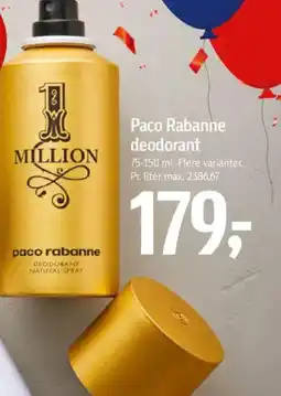 Føtex Paco Rabanne deodorant tilbud