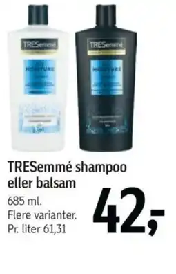 Føtex TRESemmé shampoo eller balsam tilbud