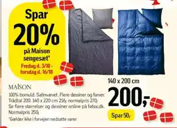 Føtex På Maison sengesæt tilbud