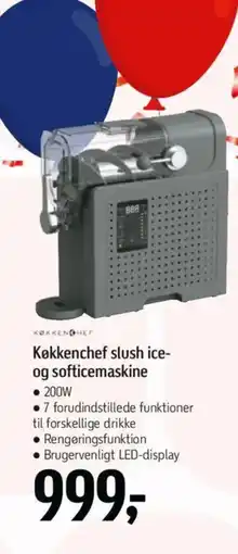 Føtex Køkkenchef slush ice- og softicemaskine tilbud
