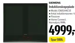 Føtex SIEMENS Induktionskogeplade tilbud