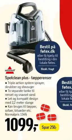 Føtex Spotclean plus-tæpperenser tilbud