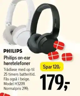 Føtex PHILIPS on-ear høretelefoner tilbud