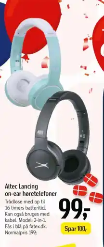 Føtex Altec Lancing on-ear høretelefoner tilbud