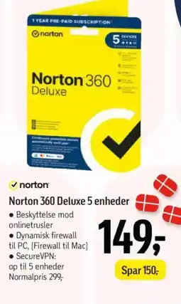 Føtex Norton 360 Deluxe 5 enheder tilbud