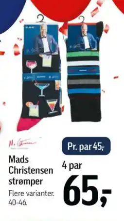 Føtex Mads Christensen strømper tilbud