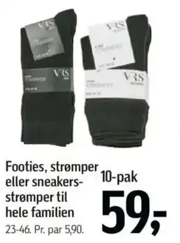 Føtex Footies, strømper eller sneakers- strømper til hele familien tilbud