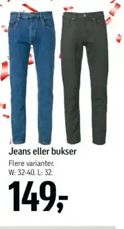 Føtex Jeans eller bukser tilbud