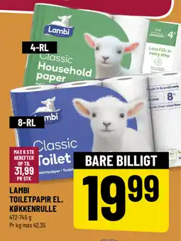 Løvbjerg Lambi toiletpapir el. køkkenrulle tilbud