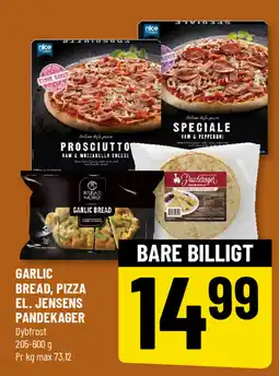 Løvbjerg Garlic bread, pizza el. Jensens pandekager tilbud