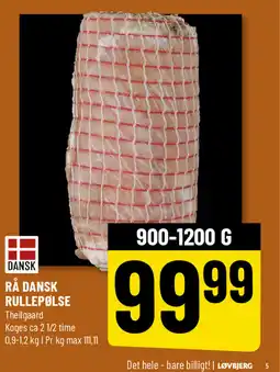 Løvbjerg Dansk rå dansk rullepølse tilbud