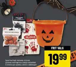 Løvbjerg Spand med hank, halloween strimmel tilbud