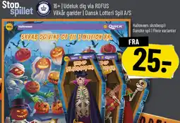 Løvbjerg Halloween skrabespil Danske spil tilbud