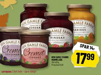 Løvbjerg Den Gamle Fabrik marmelade tilbud