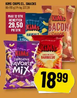 Løvbjerg Kims chips el. snacks tilbud
