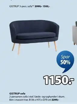 JYSK GISTRUP sofa tilbud