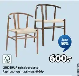 JYSK GUDERUP spisebordsstol, DKK 600 tilbud