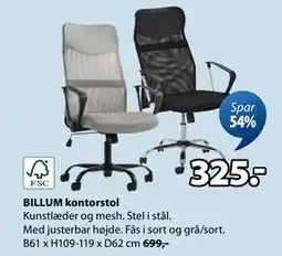 JYSK BILLUM kontorstol, DKK 325 tilbud