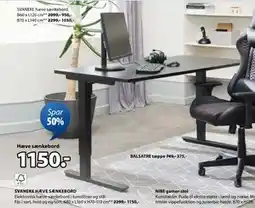 JYSK SVANEKE HÆVE SÆNKEBORD, DKK 1150 tilbud