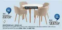 JYSK ADSLEV stol, DKK 350 tilbud