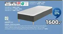 JYSK FJELNA + EKSO boxmadras, DKK 1600 tilbud