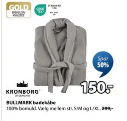 JYSK BULLMARK badekåbe, DKK 150 tilbud