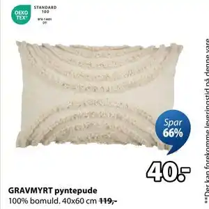 JYSK GRAVMYRT pyntepude, DKK 40 tilbud