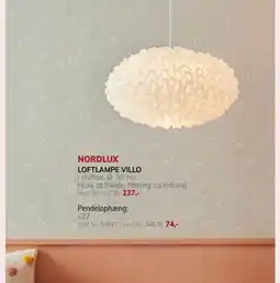 Daells Bolighus LOFTLAMPE VILLO, DKK 237 tilbud