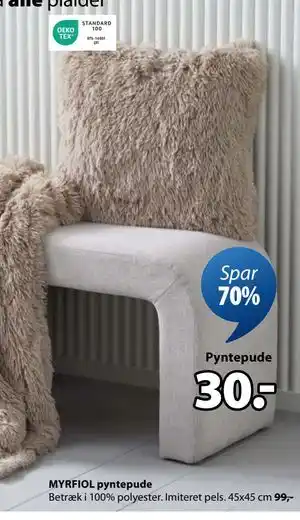JYSK MYRFIOL pyntepude, DKK 30 tilbud