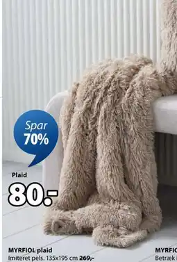 JYSK MYRFIOL plaid, DKK 80 tilbud