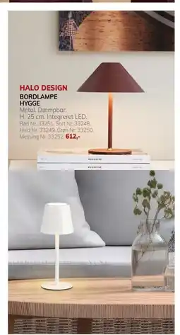 Daells Bolighus BORDLAMPE HYGGE, DKK 612 tilbud