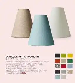 Daells Bolighus LAMPESKÆRM TRAFIK CAROLIN, DKK 235 tilbud