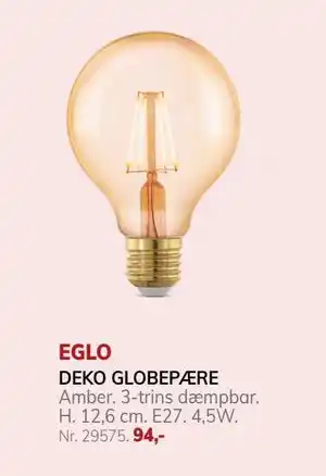 Daells Bolighus DEKO GLOBEPÆRE, DKK 94 tilbud