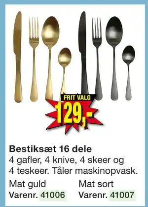 Harald Nyborg Bestiksæt 16 dele, DKK 129 tilbud