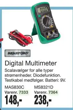 Harald Nyborg Digital Multimeter, DKK 148 tilbud